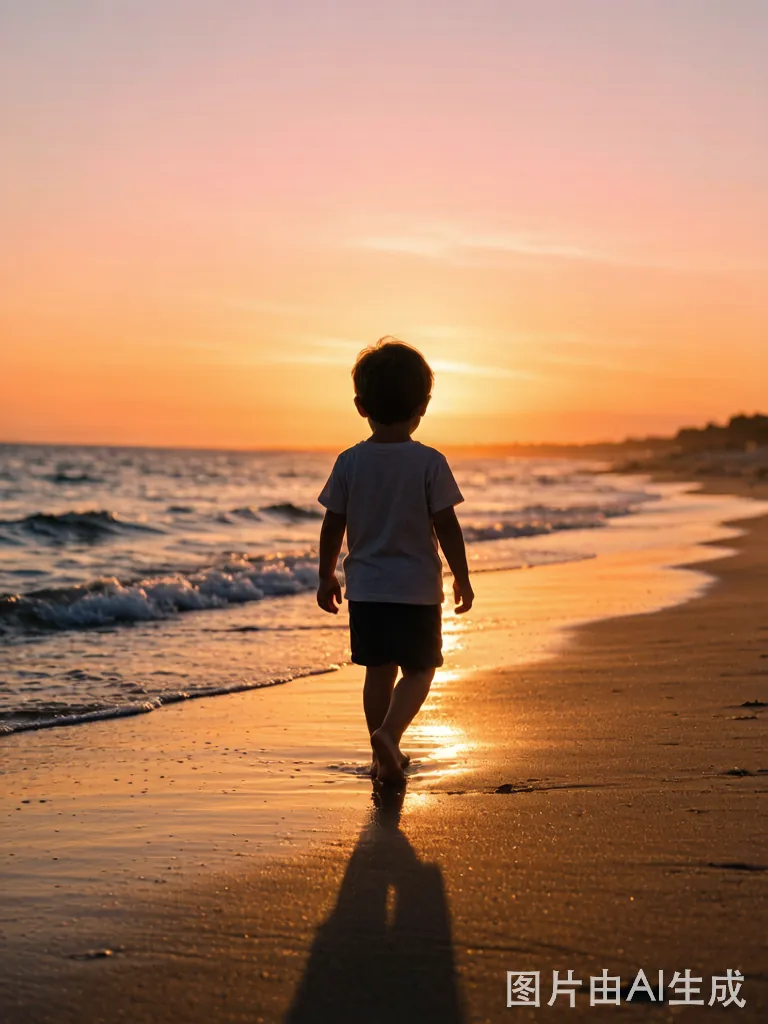 夏日夕阳漫步